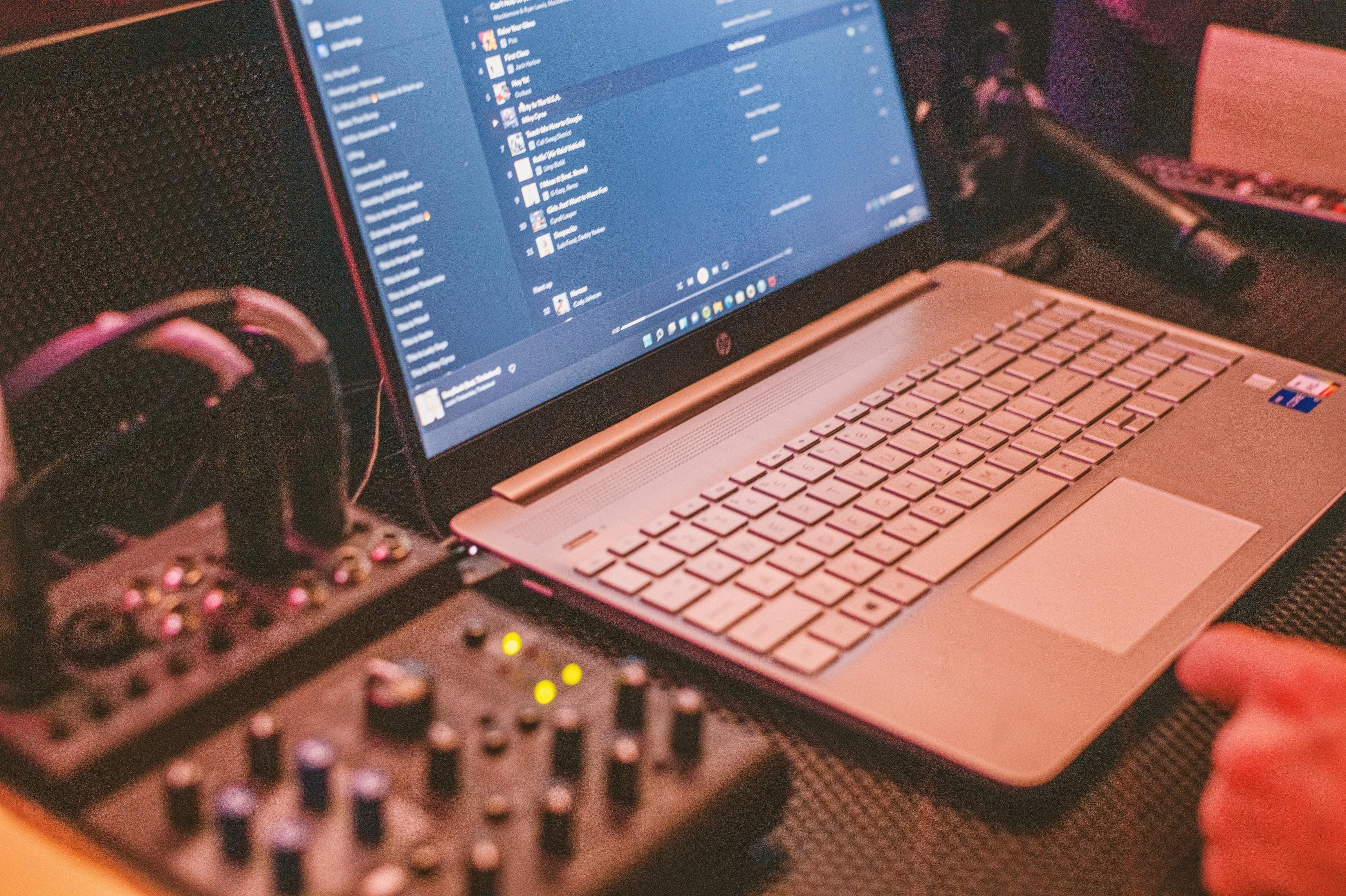 Audio equipment set up