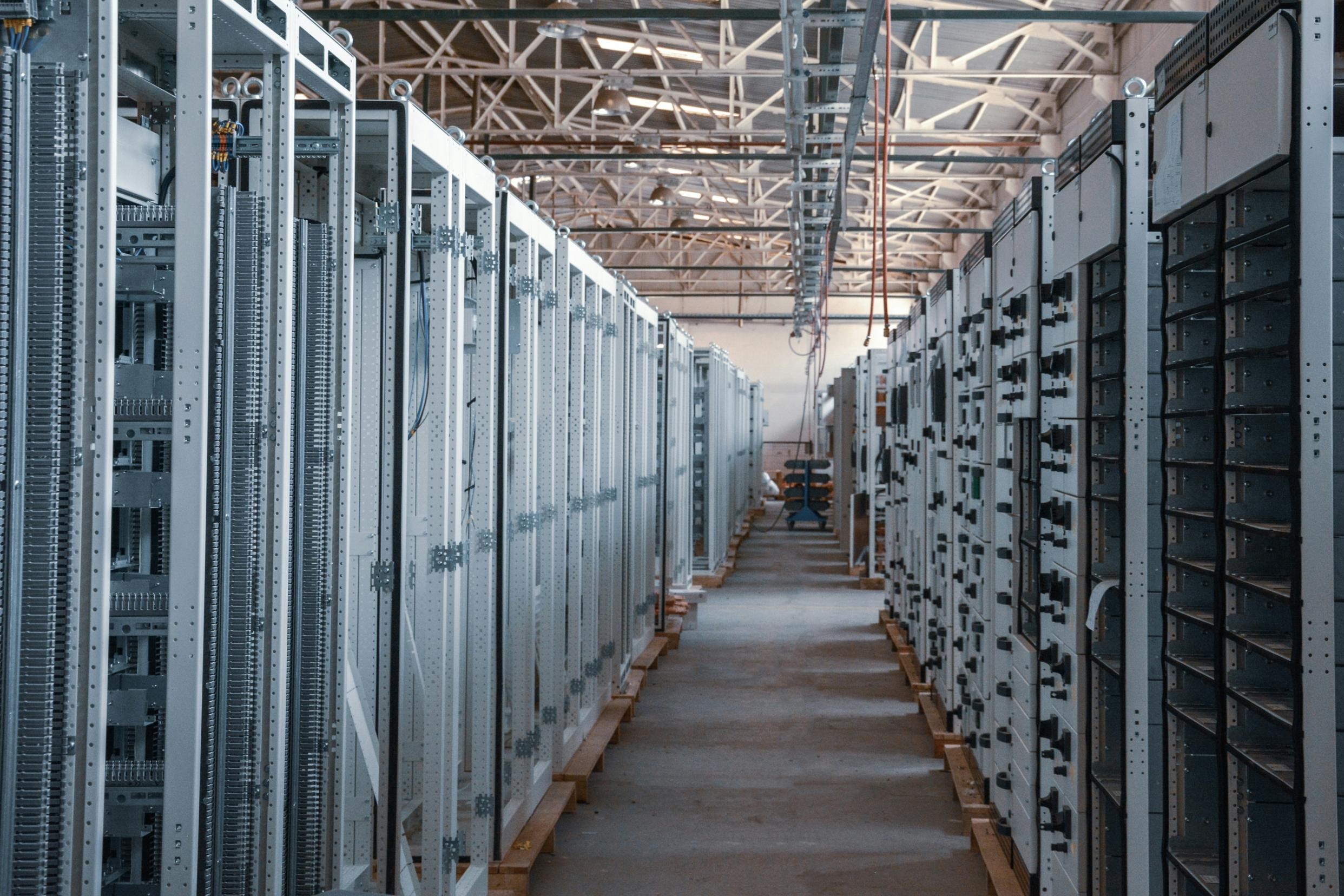 inside of a data centre